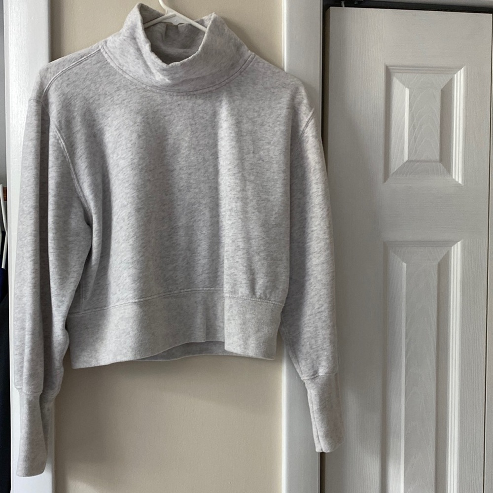Womens Abercrombie Cropped Cowlneck Sweatshirt